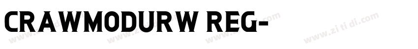 crawmodurw reg字体转换